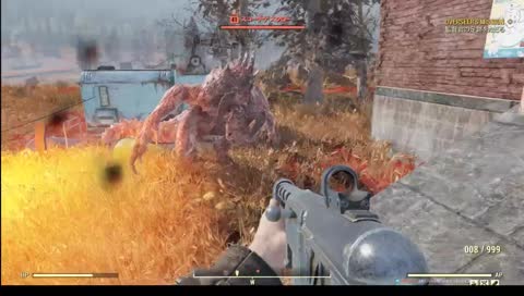 たらふく焼肉食べて寝そうな Fallout76