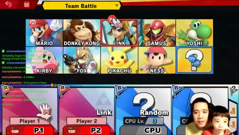 Playing Smash Bros with my 5 year old son