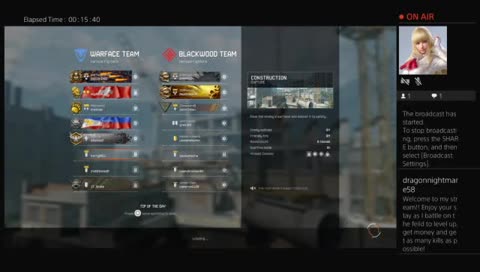 Playing on professional severs Warface. Trying to level up and get as many kills as I can at it.