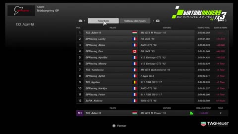 [FR] VirtualDrivers by TX3 - 2 heures du Nürburgring