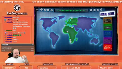 100% nonsticky first deposit bonus. !leovegas for more info or www.jarttu84.com