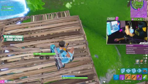 Scrims Fortnite con viewers.