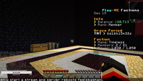 New faction server just reset