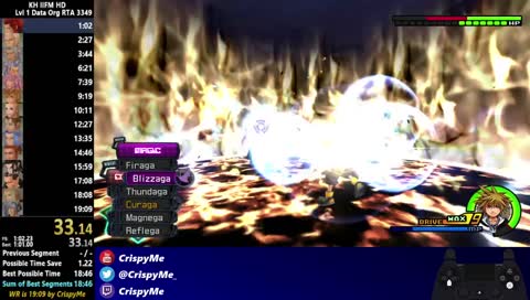 KH2FM HD (PS4) - Lvl 1 Data Org Speedruns