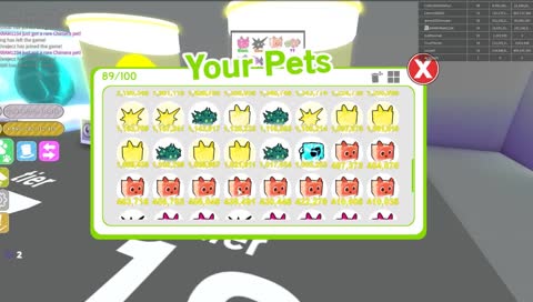 grinding pet sim for the giveaway later (THE UPDATE IS OUT)