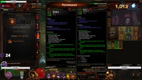 Cyclist Army: ENG. Go check me out! You know de wae! Diablo III!! Season 15 DH!! Join me in the party! Chat with me!!