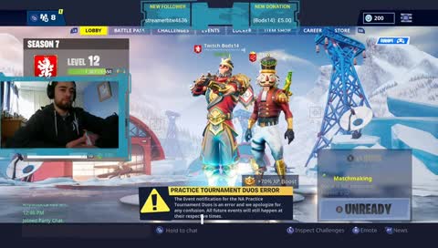 Fortnite duos chat and chill and follow the stream ;)