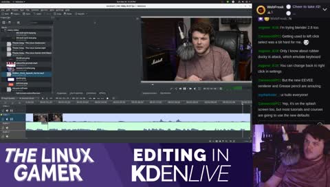 Editing the next Linux Gamer video