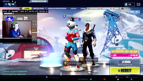 Fortnite Duos und danach Apfelmus