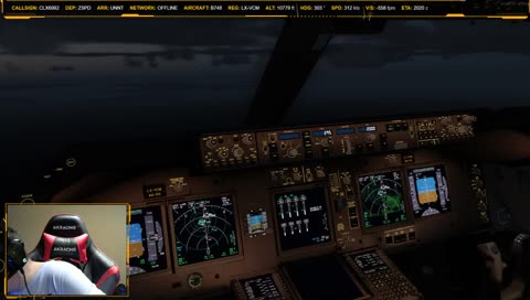 [P3D V4] Cargolux OPS Test (split) Stream ZSPD-UNNT