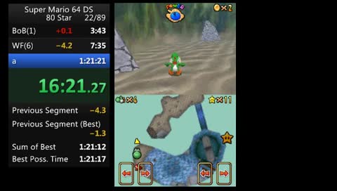 [SM64DS Speedrun(RTA)] 80star speedrun