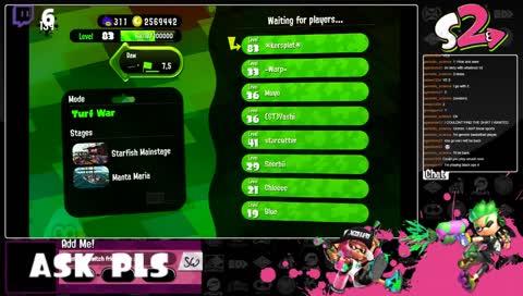 Birthday Splatoon 2! - playing with viewers