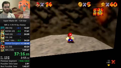 [N64] 120 Star (PB = 1:45:27) | #charity when cheering