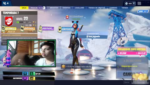 Jugando al fortnite 