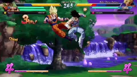 Playing some DBFZ