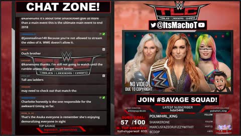 WWE TLC Watch Party! | #Charity When Using Bits |๐ชChill Stream | @ItsMachoT