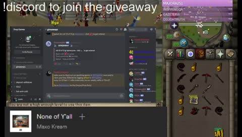 Daily OSRS Giveaways - 25-100M+ Daily - !discord to join !cc