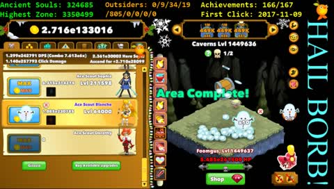 Climbing back up to HZE (ETA: May 2019)