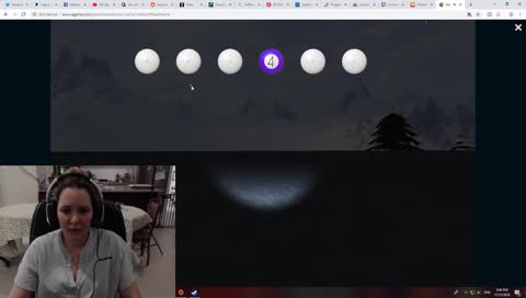 playing christmas games and chatting