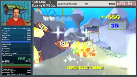 bfbb 59 any% attempts (after work edition)
