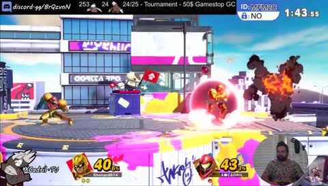 [EN] Smash Brothers Ultimate 1v1 fights room: twitch-xcadril