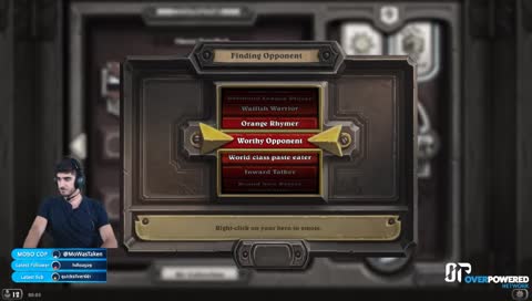 [EN/AR] No more overwatch! It's Hearthstone time with Mo on MONDAY! Legends of Arabia season 3 practice!!