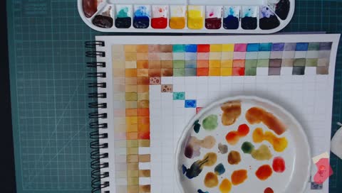Daniel Smith Watercolour Mix Chart & Warframe Missions~! #443