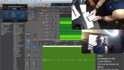 Behind the scenes recording, writing, mixing and mastering.