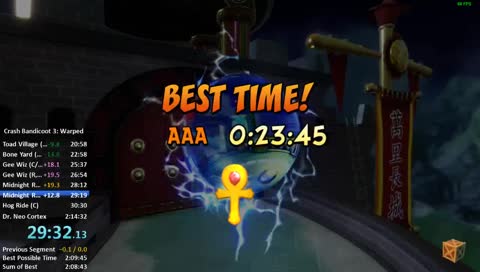 Crash 3 108% speedruns