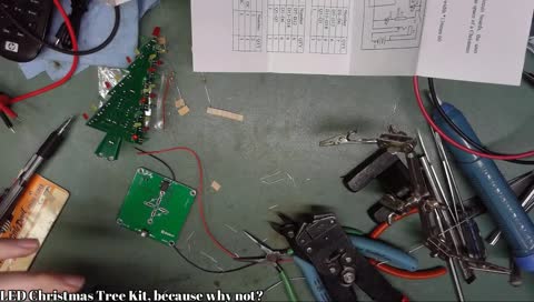 Building a tiny electric Christmas Tree! #Electronics