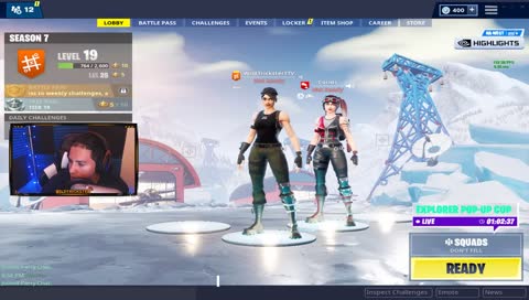 P L A Y I N G Fortnite with WILDTRICKSTER || GRIND 