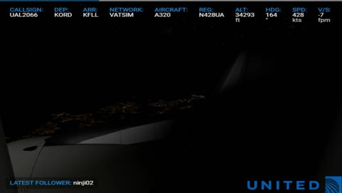 [XPLANE 11] FFA320 | KORD - KFLL| United 2066