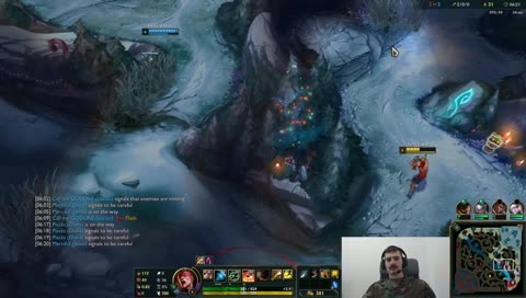 Jungling in woodlands