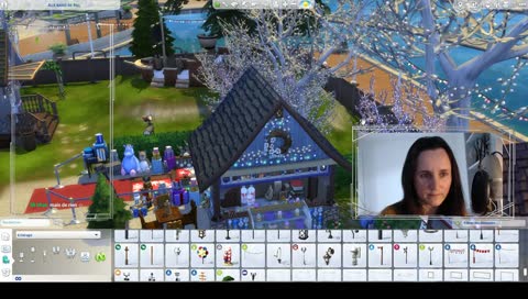 Sims 4 - Construction d'un marché de Noël à Windenburg !