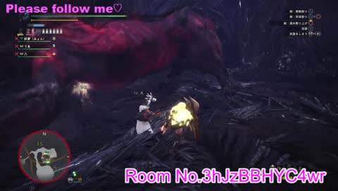 (MHW:PS4)参加型!ベヒ練習など☆モンハン女子☆