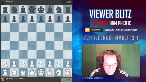 IM voja playing a simul on www.chess.com