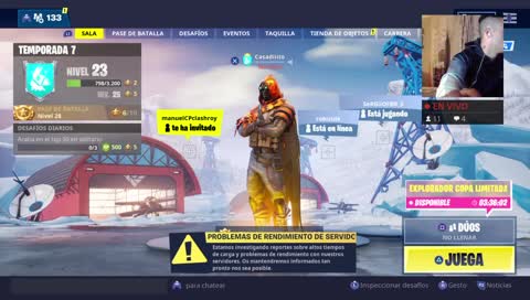 FORTNITE CON SUSCRIPTORES  [ACdeFifa]