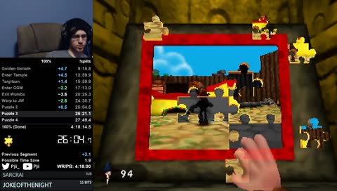 Banjo-Tooie 100% Attempts - [WR: My PB | Goal:4:17:xx] - !100% | !300