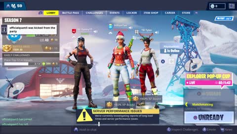 FORNITE POP UP CUP | OG SKINS BACK | HIGH POINTS