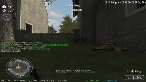 CoD2 CG MATCH 4v4 ZM50 vs nuly