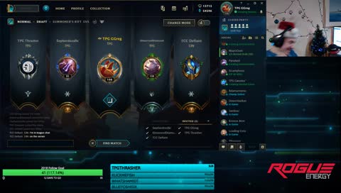 TPG GGreg GAMES WITH TPG! WOW! CHAT PICKS CHAMPS AND ROLES! subs get ornaments :)