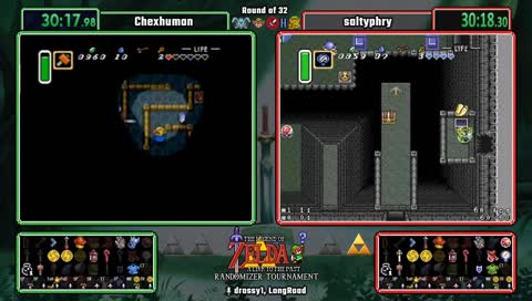 A Link To the Past Randomizer Fall 2018 Tournament. Chexhuman vs saltyphry. !alttpr for info, !mode for settings