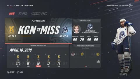 NHL 19 BE A PRO w/Superbman