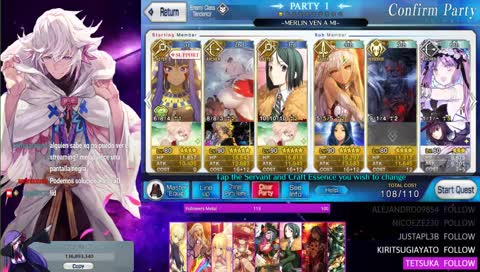 [FGO STREAM] CONTANDO LAS HORAS PARA MERLIN /sr ON