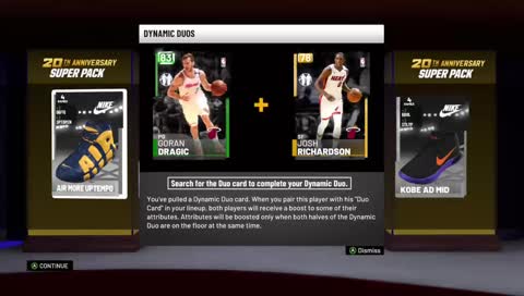 NBA2K19 Half MILLION VC 20th Anniversary pack oppening