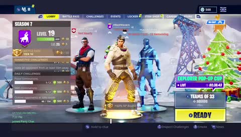 pero si es el fortnite!! juguemos! :)