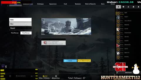 (QC,FR) Ring of Elysium | En route pour les 100 follows | #LesChatsBarbus