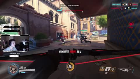 overwatch day 1: playing in a wooden chair