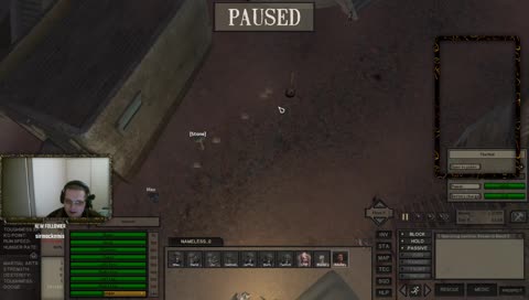 Playing kenshi collecting skeletons