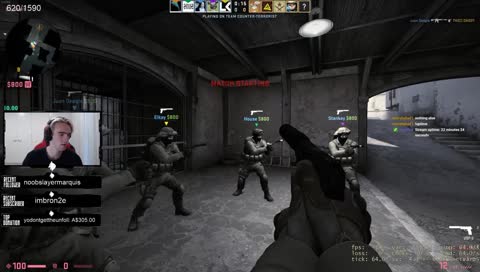 CS:GO #50 bits = 1 push up 1 sub = 10 push ups Follow = 1 push up!